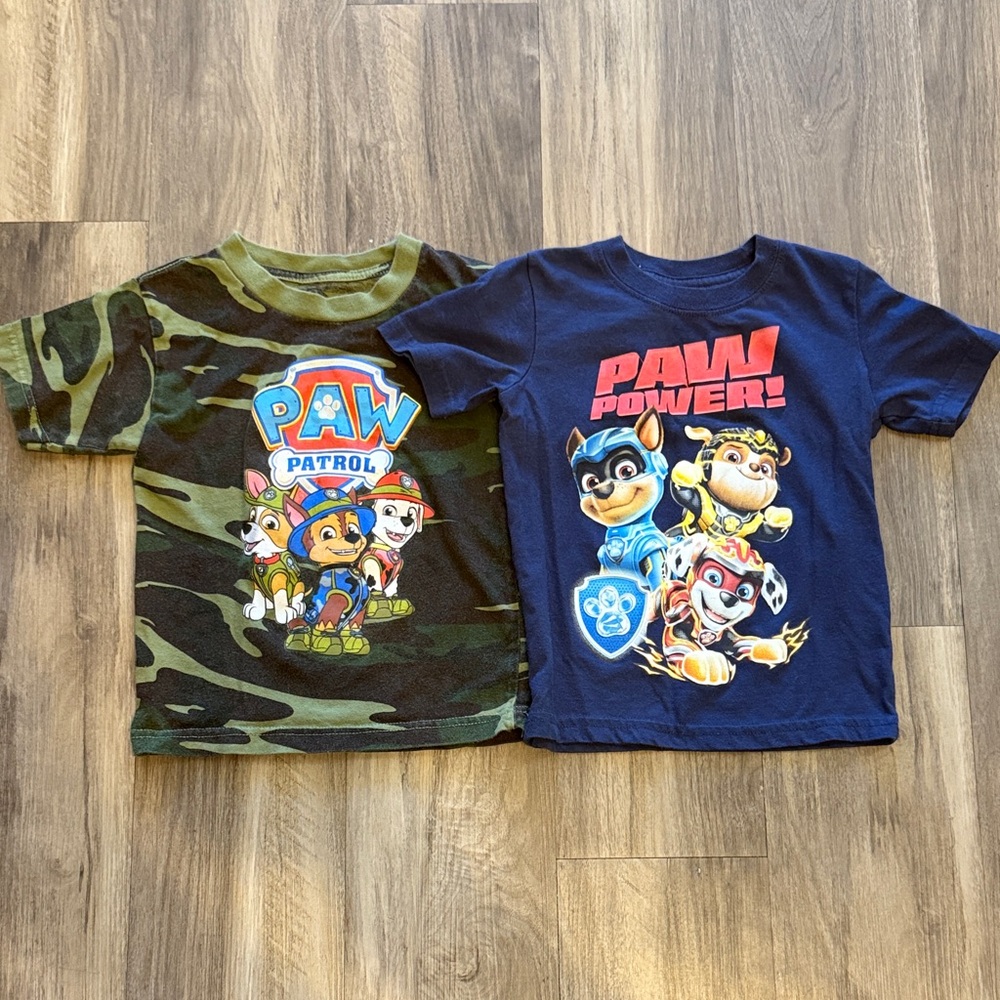 Bundle Paw Patrol Camouflage and Navy Kids Tees